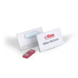 DURABLE Namensschild 25ST 40x75mm 8116 19 magnetisch