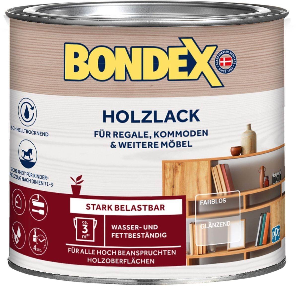 BONDEX Holzlack 0,25-2,5l, verschiedene Glanzgrade, Möbellack