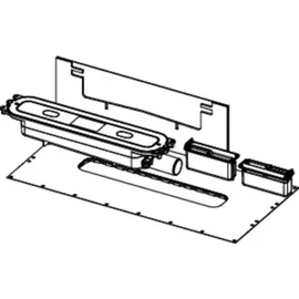 TECE TECEdrainprofile Ablauf flach DN 40 Auslauf seitlich