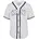 Baseball Shirt Sweatshirt Serif Pinstripe Weiß L