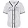 Karl Kani Baseball Shirt Sweatshirt Serif Pinstripe Weiß L