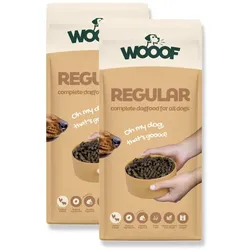 WOOOF Hundefutter Regular 36kg – kaltgepresst, mit Rindfleisch, natürliche Zutaten, leicht verdaulich