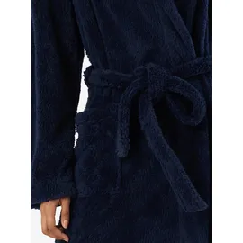 SCHIESSER Morgenmantel Teddy-Fleece Comfort-Fit dunkelblau S