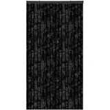arsvita Flauschvorhang 56x185 Unistreifen Schwarz
