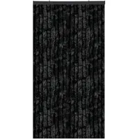 arsvita Flauschvorhang 56x185 Unistreifen Schwarz