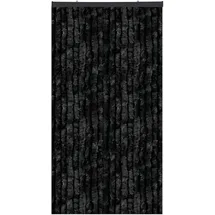 arsvita Flauschvorhang 56x185 Unistreifen Schwarz