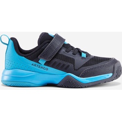 Tennisschuhe Kinder TS500 Fast KD Scratch Nightsky Turnschuhe m. Klettverschluss, blau, 34