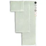 SAUNASOFA Sauna Sitzauflage 1-Sitzer – Auflage für Saunabank & Infrarotkabine aus Baumwolle – Waschbar, atmungsaktiv, handgemacht in Europa – Saunakissen in Grün