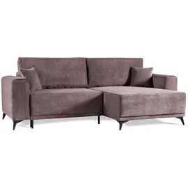 werk2 Ecksofa »Scandic L-Form«, Moderne Eckcouch in Cord, Sofa mit Schlaffunktion & Bettkasten