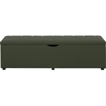 PLACES OF STYLE Hockerbank Checked, mit Stauraum, Breite 120 cm und 160 cm, als Bettbank geeignet, grün