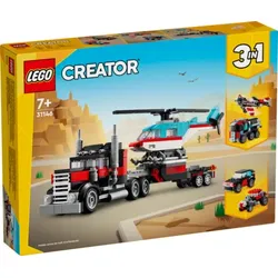 LEGO® Creator 31146 Tieflader mit Hubschrauber