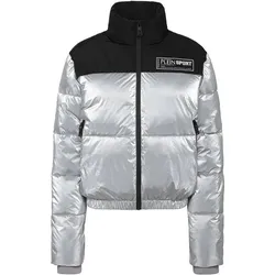 PLEIN SPORT Damen Jacke Jacke, Silber, XS