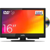 Cello C1624F 16" Full HD LED TV Integrierter DVD-Player Triple Tuner DVB-T/T2-C-S/S2 HDMI USB 230V „Pitch Perfect Sound“ für EIN einzigartiges Klangerlebnis