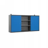 Jan Nowak Hängeschrank Metall 120 x 60 x 20 cm Anthrazit/Blau abschließbar