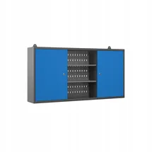 Jan Nowak Hängeschrank Metall 120 x 60 x 20 cm Anthrazit/Blau abschließbar