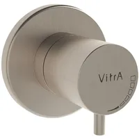 Vitra Origin Fertigmontageset Unterputz-Absperrventil 80x80 mm Nickel gebürstet