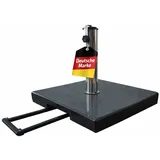 Gardissimo Schirmständer Granit Edelstahl 50 kg Schwarz