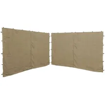 Quick Star Seitenwand für Pavillon 3x4 m 2 Stück Beige 3 x 4 m