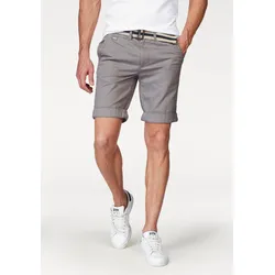 Chinoshorts, inklusive Gürtel, Gr. 32 - N-Gr, grau, , 366907-32 N-Gr