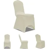 The Living Store - Stretch-stuhlhussen 100 Stk. Creme - Hussen - Creme
