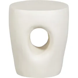 Woood Gartenbeistelltisch Mica - verstärktes Faserpolymer Natur, Ø 40 cm