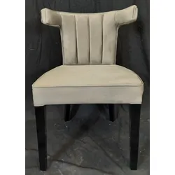 Casa Padrino Luxus Esszimmer Stuhl Grau / Schwarz - Eleganter Luxus Küchenstuhl - Esszimmer Möbel - Küchen Möbel - Luxus Möbel - Luxus Einrichtung