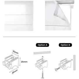 STORESDECO Raffrollo, Beige, Kunststoff, Uni, Rechteckig, 150x250 cm, CE, Wohntextilien, Rollos - Jalousien, Rollos, Raffrollos