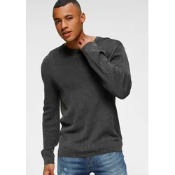 Strickpullover, gewaschene Optik, Gr. XL (56/58), schwarz, , 77389064-XL