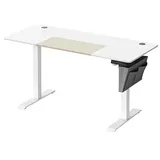 Songmics Schreibtisch elektrisch höhenverstellbar weiß