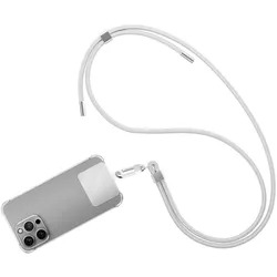 4smarts 540490, Umhängegurt, Silber, Metall, Recycelbarer Kunststoff, Universal,