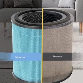 FTVOGUE Luftreinigerfilter, Mehrschichtiger hocheffizienter Partikelluftfilter aus Nylon für AIRTOK AP0601, Ersatzzubehör