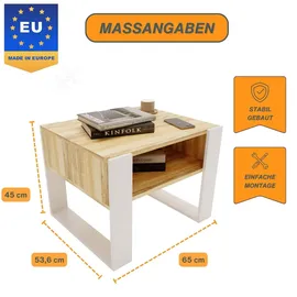 raumhirsch furniture Karo65 Weiß Wildeiche 65 x 45 cm