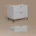 livinity® Waschbeckenunterschrank Aterno, Grau, 70 x 63 cm mit 2 ausziehbaren Schubladen