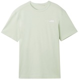 TOM TAILOR T-Shirt mit Label-Print, Hellgruen, XL
