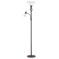 Hübsche 2-flg Steh Stand Leuchte Schlafzimmer Rostfarbig Licht TRIO 4602021-24