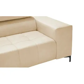 Switch Ecksofa aus Mikrofaser Caro ¦ beige ¦ Maße (cm): B: 289 H: 93 T: 175.0