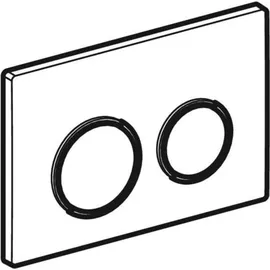 Geberit Omega20 Betätigungsplatte Weiß/Gold