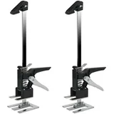 ConBlom Arbeitssparender Armwagenheber, 2 Stück, Handhebewerkzeug, Multifunktions-Höhenverstellung, Hebevorrichtung, Tür- und Holzpaneel, Hebebühne, Tragkraft 300 kg (schwarz)