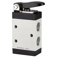 Riegler 3/2-Wegeventil, manuell betätigt, »M3«, kurzer Hebel, NC, G