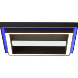 Brilliant Tuya Smart LED Panel Palva schwarz 30 x 30 cm dimmbar RGBW Smart