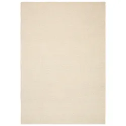Wollteppich THEKO "Janne, Berber Teppich, Wolle, meliert, handgearbeitet" Gr. 2, beige (natur), B:70cm H:20mm L:140cm, Wolle, Teppiche, handgetuftet, Wohnzimmer, Schlafzimmer, Esszimmer