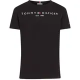 Tommy Hilfiger T-Shirt Essential Tee Rundhalsausschnitt, Schwarz (Black), 12 Jahre