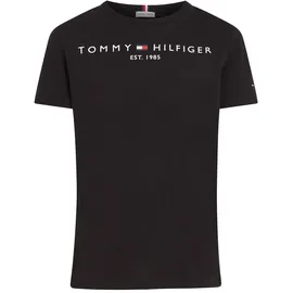 Tommy Hilfiger T-Shirt Essential Tee Rundhalsausschnitt, Schwarz (Black), 12 Jahre