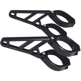 Highsider CNC Lampenhalter Set für Motorrad 38-41 mm Schwarz
