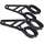 Highsider CNC Lampenhalter Set für Motorrad 38-41 mm Schwarz