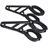 Highsider CNC Lampenhalter Set für 38 - 41 mm, schwarz