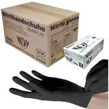 Sfm ® BLACKLETS GRIP+ : M Nitrilhandschuhe puderfrei F-tex schwarz (1000)