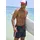 Buffalo Badeshorts Buffalo Blau/Rot M