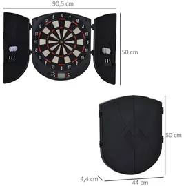 Homcom Elektronische Dartscheibe Dartboard Kunststoff