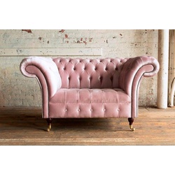 JVmoebel Chesterfield-Sessel, Chesterfield Sessel 1 Sitzer Design rosa